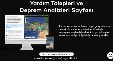 Bilgi Paylaşım sayfası Endeksa Deprem Paneli - deprem.endeksa.com