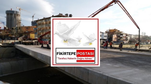 Mandıra Caddesindeki köprü yapımında son aşama